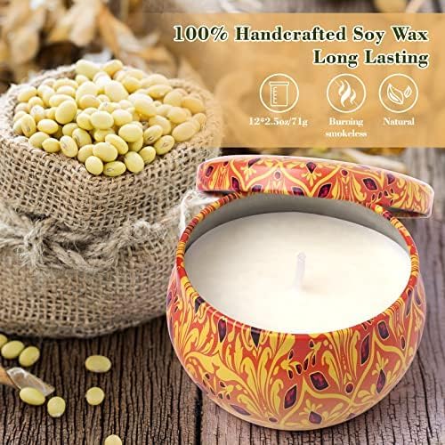 Alikiai Scented Candles for Women, Candles for Home Scented, 12 Pack Soy Wax Christmas Gifts Sets, Birthday Gifts for Women Best Friends Sister Colleague